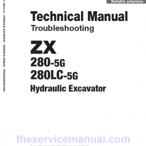 Hitachi ZX280-5G and ZX280LC-5G ZAXIS Excavator Repair Manual - Image 4