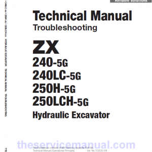 Hitachi ZX240-5G, ZX240LC-5G and ZX250LCH-5G Excavator Repair Manual - Image 4