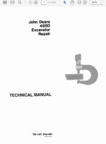 John Deere 495D Excavator Service Manual