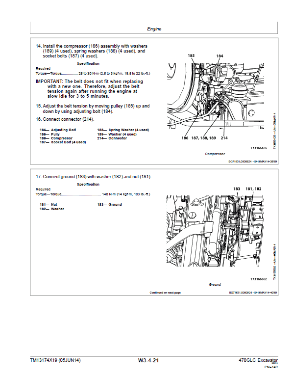 John Deere 470GLC Excavator Repair Service Manual - Image 4