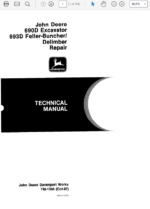 John Deere 690D, 693D Excavator Service Manual