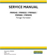New Holland Fr9040 Fr9050 Fr9060 Forage Harvester Service Manual