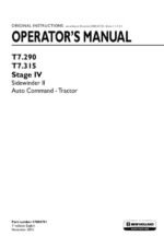 New Holland T7.290 T7.315 Autocommand Tractor Tier 4b Operator Manual