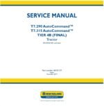 New Holland T7.290 T7.315 Autocommand Tier 4B Final Tractor Service Manual
