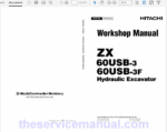 Hitachi ZX60USB-3, ZX60USB-3F Excavator Service Repair Manual
