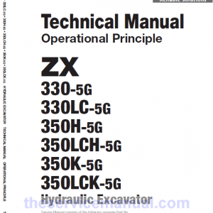 Hitachi ZX330-5G, ZX330LC-5G and ZX350LCH-5G ZAXIS Excavator Repair Manual - Image 4