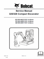 Bobcat 325 and 328 Compact Excavator Service Manual