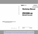 Hitachi ZX20U-5B Excavator Service Repair Manual