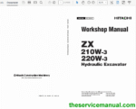 Hitachi ZAXIS ZX210W-3 and ZX220W-3 Excavator Service Repair Manual