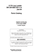 John Deere 2170 Knuckleboom Loader (SN SN CB1000-CE1114) Parts Catalog Manual