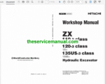 Hitachi ZX110-3, ZX120-3, ZX135US-3 Excavator Service Repair Manual