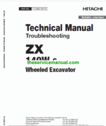 Hitachi ZX140-3 and ZX140-6 Excavator Service Repair Manual