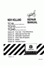 New Holland Tc21d Tc24d Tractor Operators Manual