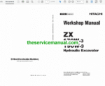Hitachi ZX170W-3 and ZX190W-3 Excavator Service Repair Manual