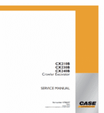 CASE CX210B CX230B CX240B Excavator Service Repair Manual