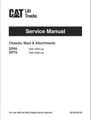 CATERPILLAR CAT DP60 DP70 FORKLIFT LIFT TRUCKS Service Repair Manual