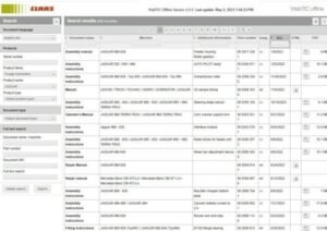 CLAAS WebTIC Repair Manual and Parts Manual 05 2023