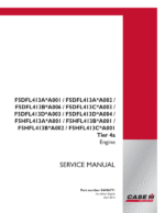 CNH F5DFL413 & F5HFL413 Tier 4A Engine Repair Manual