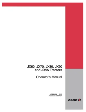 Case IH Jx60 Jx70 Jx80 Jx90 Jx95 Operators Manual