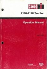 Case Ih International 7110 Tractor Operator Owner Manual