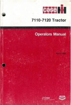 Case Ih International 7110 Tractor Operator Owner Manual