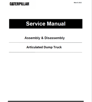 Caterpillar CAT 725 Articulated Dump Truck Service Repair Manual (3T900001 and up)