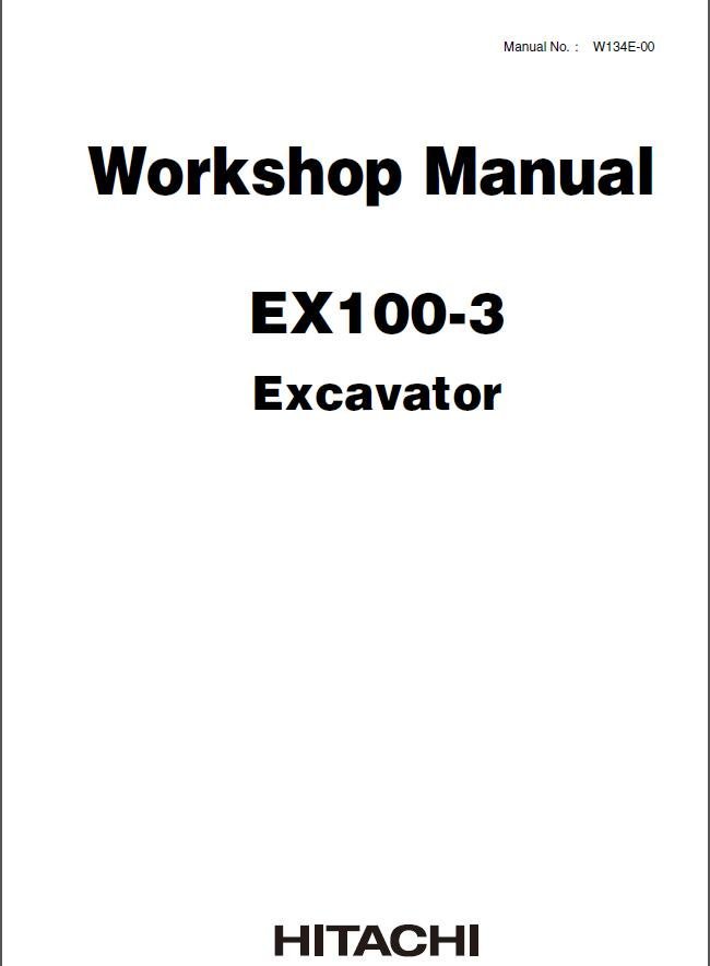 Hitachi EX100ED-3C Service Workshop Manual