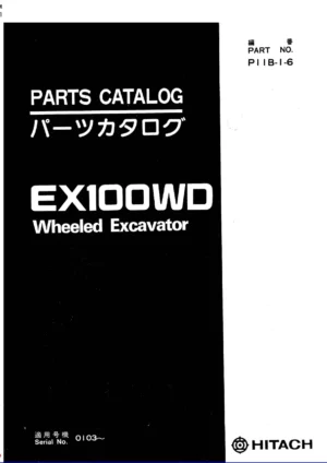 Hitachi Ex100wd Excavator Parts Manual