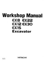 Hitachi Ex12 Ex15 Ex22 Excavator Service Manual