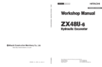 Hitachi ZX48U-6 Mini Excavator Service Repair Manual