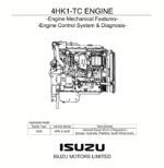 Isuzu 4HK1 Engine Parts Catalog Manual