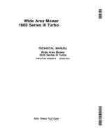 John Deere 1600 Series III Turbo Mower Repair Manual