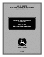 John Deere 7H17, 7H19 Commercial Walk Behind Mower Repair Manual