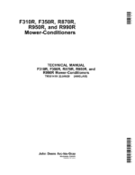 John Deere F310R, F350R, R870R, R950R, R990R Mower Conditioners Repair Manual
