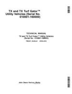 John Deere TX and TX Turf Gator Utility Vehicles Repair Manual