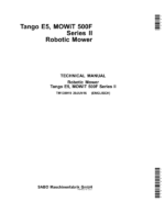 John Deere Tango E5, MOWiT 500F Series II Robotic Mower Repair Manual