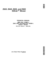 John Deere Z625, Z645, Z655, Z665 EZtrak Mower Repair Manual