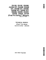 John Deere Z915B, Z915E, Z920M, Z925M EFI, Z930M, Z930M EFI, Z945M EFI Mower Repair Manual