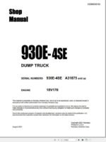 Komatsu 930e-4se Dump Truck Workshop Service Repair PDF Manual
