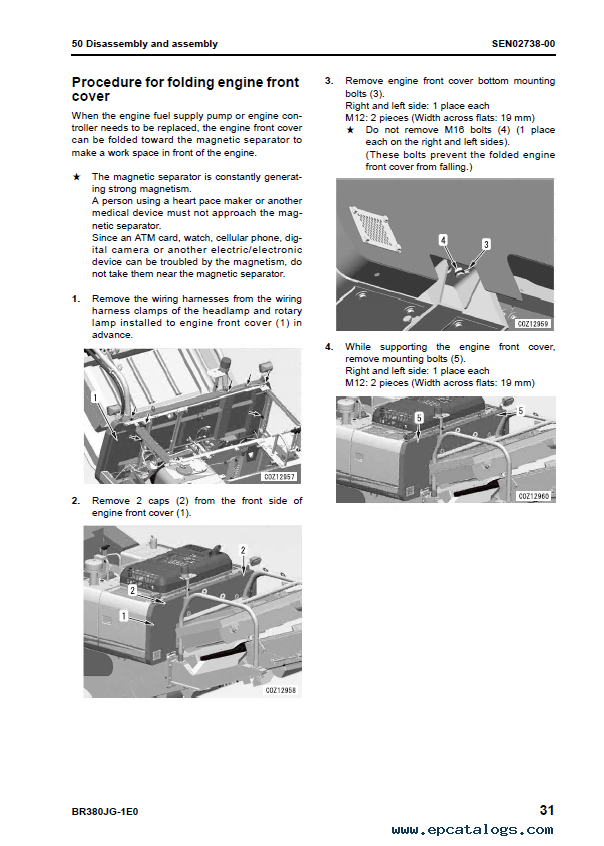 Komatsu BR380 Mobile Crusher Repair Service Manual - Image 2