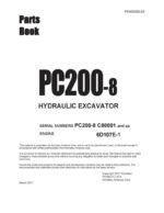 Komatsu PC200-8 Parts Catalogue Service manual