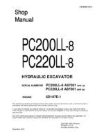 Komatsu PC200LL-8, PC220LL-8 Service Repair Manual