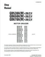 Komatsu Gd530a-2by Motor Grader Service Manual