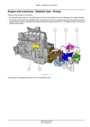 New Holland 9090X Side Conveyor TIER 3 Grape Harvester Service Manual