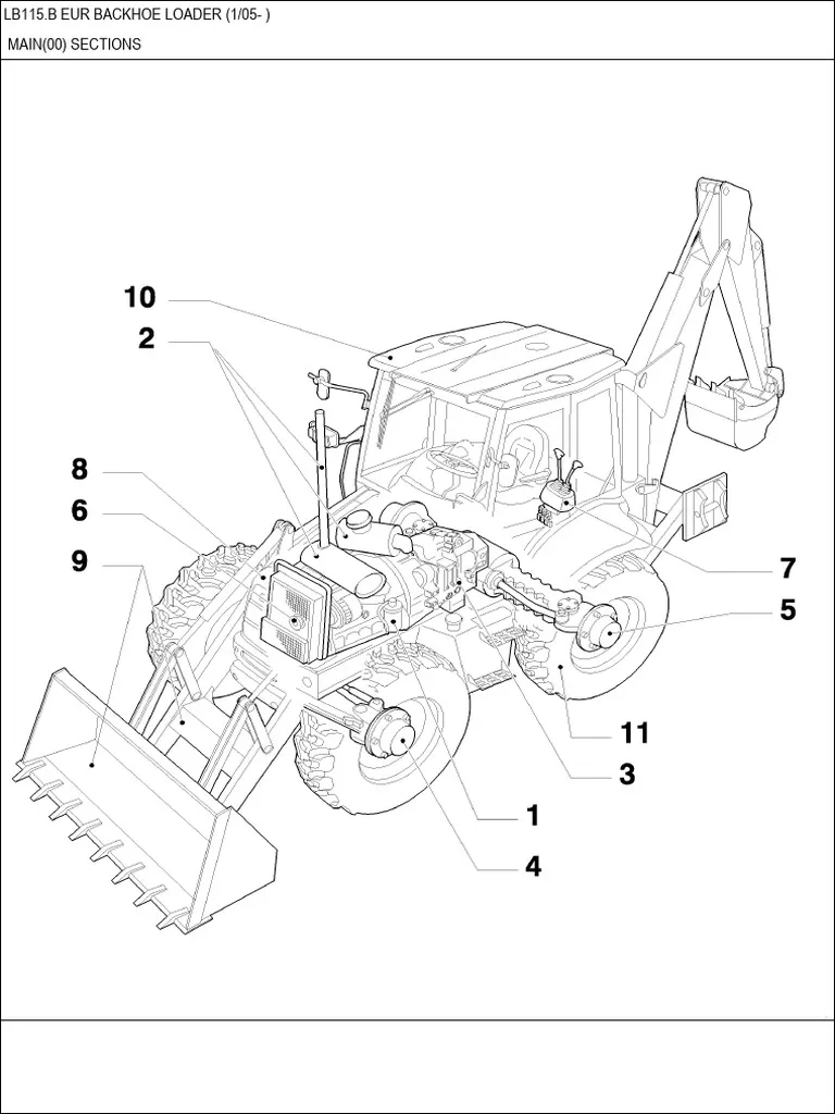 New holland lb 115 b Tractor Parts Manual