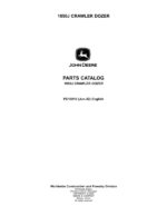 John Deere 1050J Crawler Dozers Parts Catalog Manual