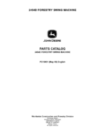 John Deere 2454D Swing Machines (SN D240001-D240324) Parts Catalog Manual