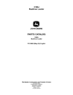John Deere 310SJ Backhoe Loaders Parts Catalog Manual
