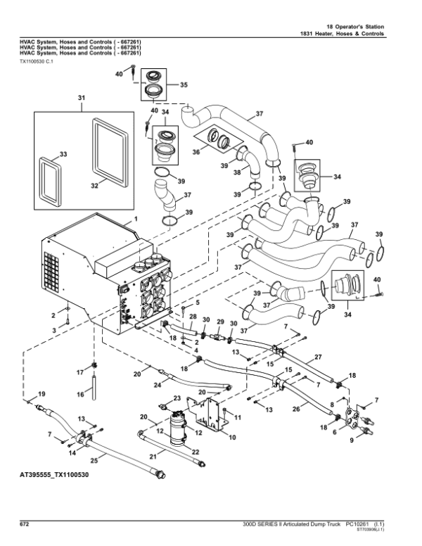 John Deere 300D Articulated Dump Trucks (SN PIN: 1DW300DX_ _E642001–) Parts Catalog Manual - Image 2