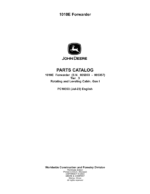 John Deere 1010E T3 Forwarders (SN 005003-005236) Parts Catalog Manual
